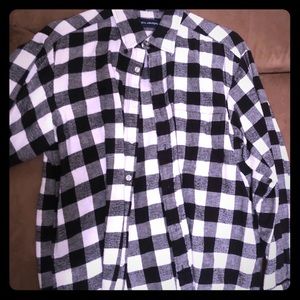 Black and White Checkered Flannel - John Ashford